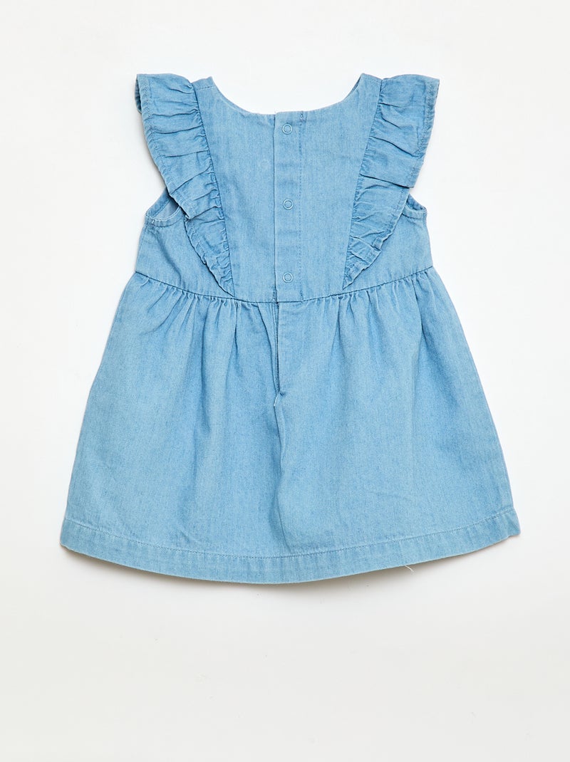 Conjunto vestido + braguita de vaquero - 2 piezas Azul - Kiabi