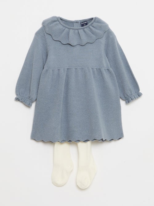 Conjunto vestido + leotardos estampados - Kiabi