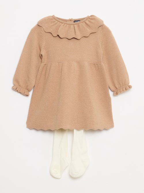 Conjunto vestido + leotardos estampados - Kiabi