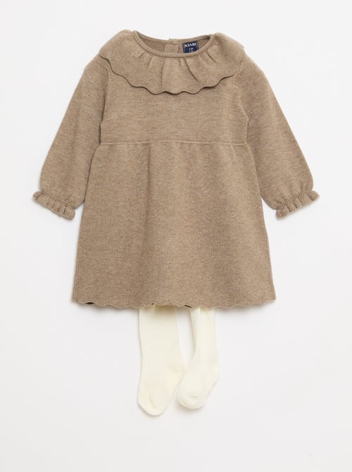 Conjunto vestido + leotardos estampados - Kiabi