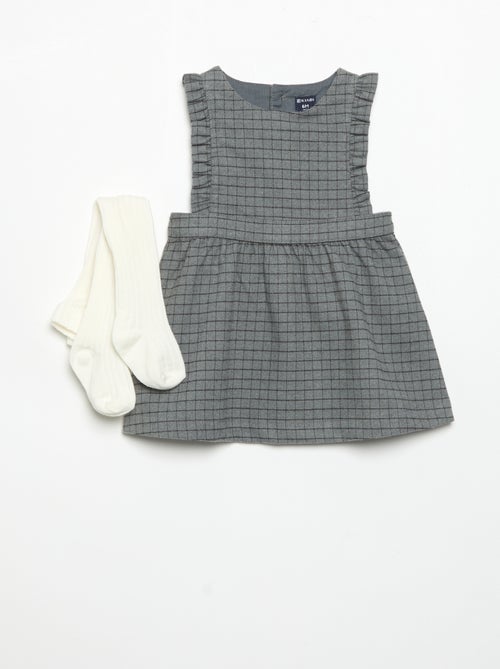 Conjunto vestido sin mangas + leotardos - Kiabi