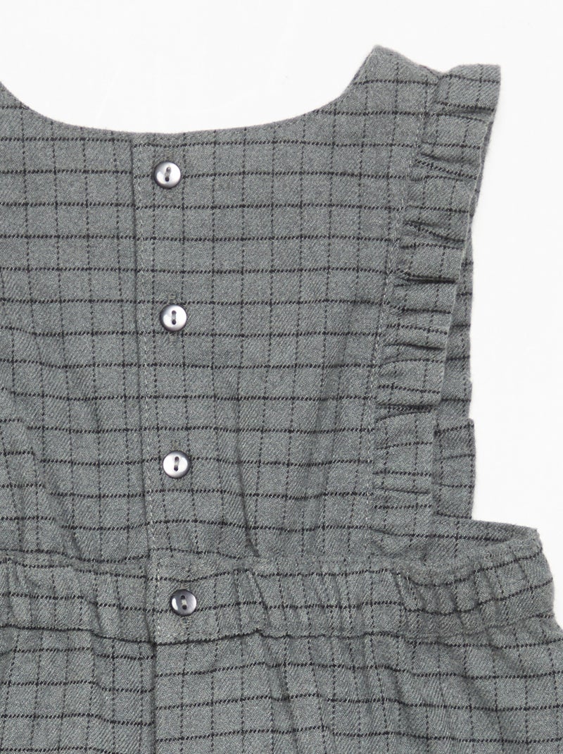Conjunto vestido sin mangas + leotardos Gris - Kiabi
