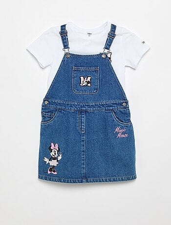 Conjunto vestido vaquero + camiseta 'Minnie'