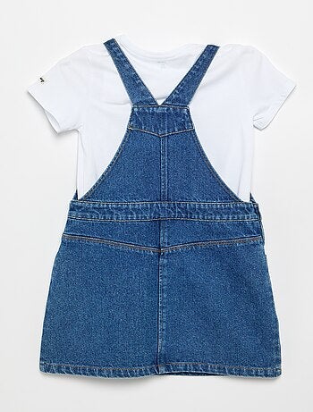 Conjunto vestido vaquero + camiseta 'Minnie'