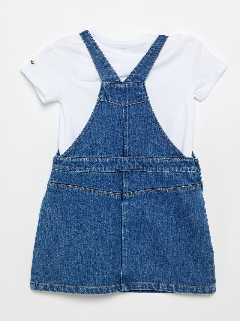 Conjunto vestido vaquero + camiseta 'Minnie' Azul - Kiabi