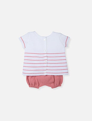 Conjunto vestido y bombacho de bebé