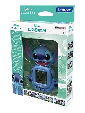 Consola Disney Stitch My BestE® con pantalla LCD que incluye 3 juegos del universo Disney Stitch