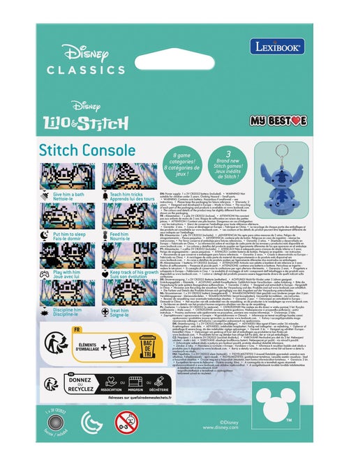Consola Disney Stitch My BestE® con pantalla LCD que incluye 3 juegos del universo Disney Stitch - Kiabi