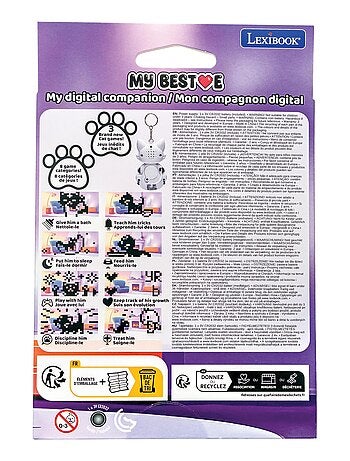 Consola My BestE® Gigapets® 2 Cats con pantalla LCD y enganche para llavero