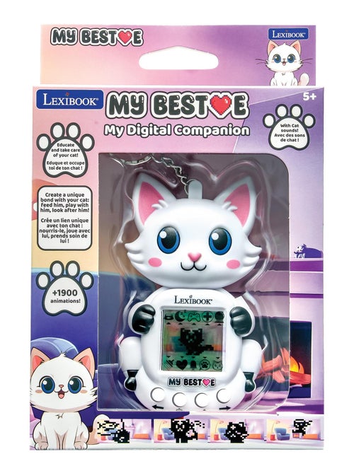 Consola My BestE® Gigapets® 2 Cats con pantalla LCD y enganche para llavero - Kiabi