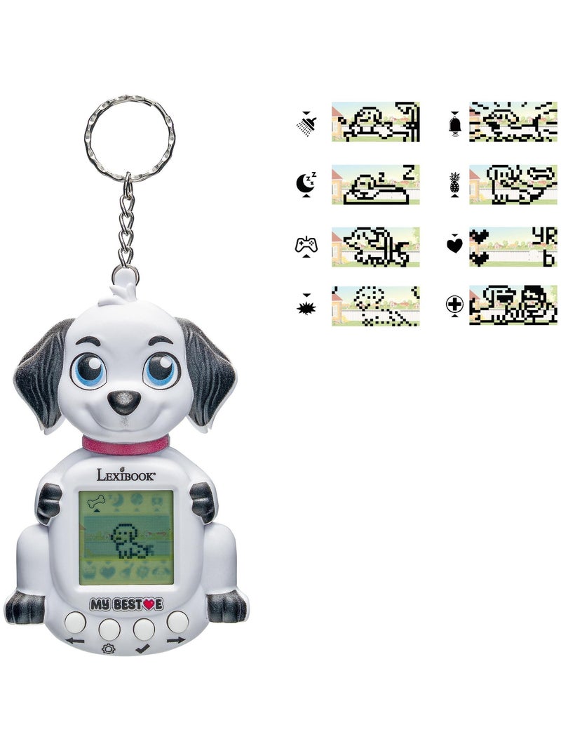 Consola My BestE® Gigapets® Puppy con pantalla LCD y enganche para llavero Blanco - Kiabi