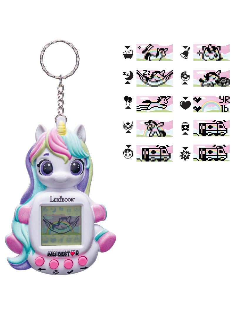 Consola My BestE® Gigapets® Unicorn con pantalla LCD y llavero Blanco - Kiabi