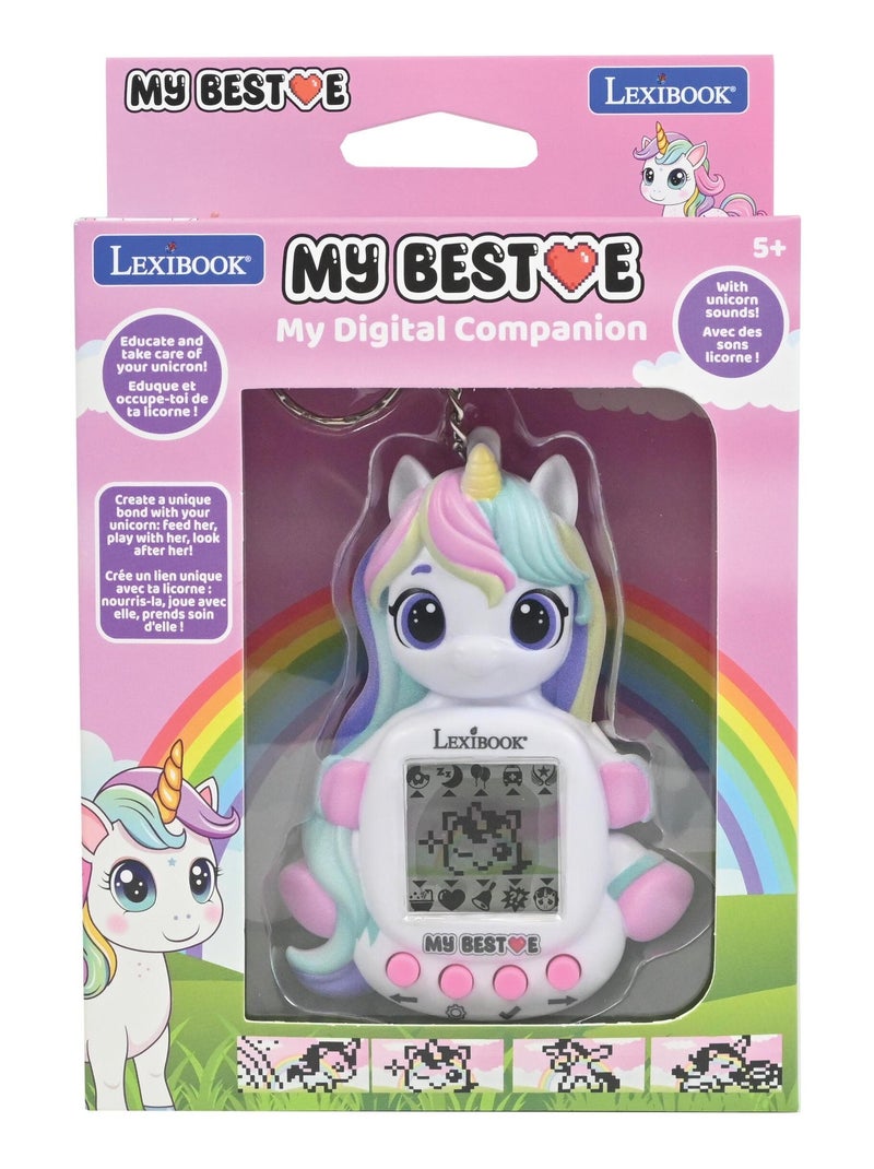Consola My BestE® Gigapets® Unicorn con pantalla LCD y llavero Blanco - Kiabi