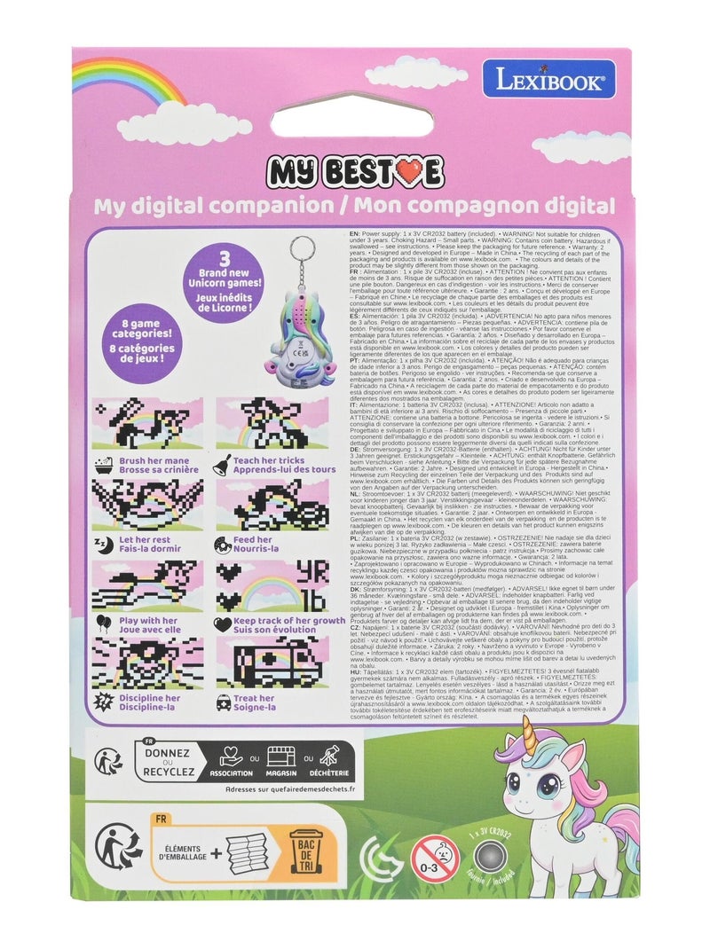 Consola My BestE® Gigapets® Unicorn con pantalla LCD y llavero Blanco - Kiabi