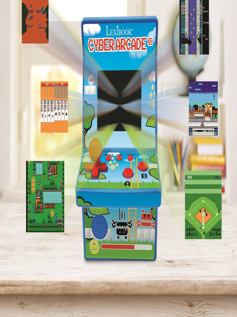 Consola puertoátil Cyber Arcade® con pantalla LCD en color de 2,8'' y 200 juegos en un diseño retro Azul - Kiabi