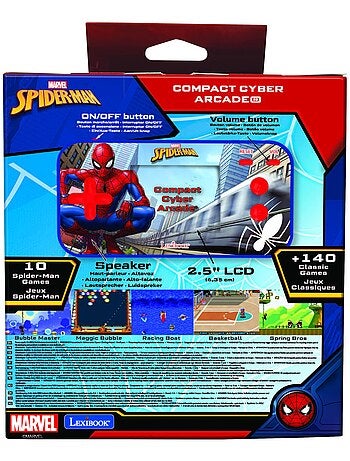 Consola puertoátil Cyber Arcade® pocket Spiderman écran 2.5'' 150 jeux dont 10 Spiderman