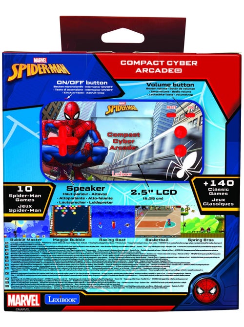 Consola puertoátil Cyber Arcade® pocket Spiderman écran 2.5'' 150 jeux dont 10 Spiderman - Kiabi