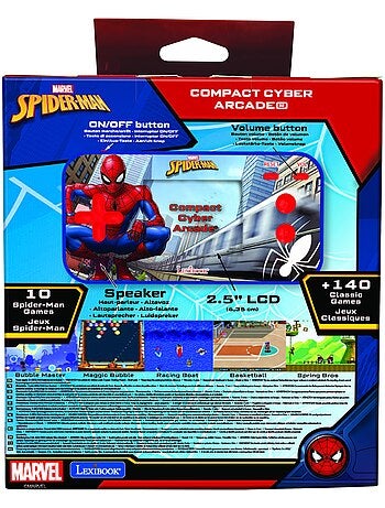 Consola puerto?til Cyber Arcade? pocket Spiderman ?cran 2.5'' 150 jeux dont 10 Spiderman