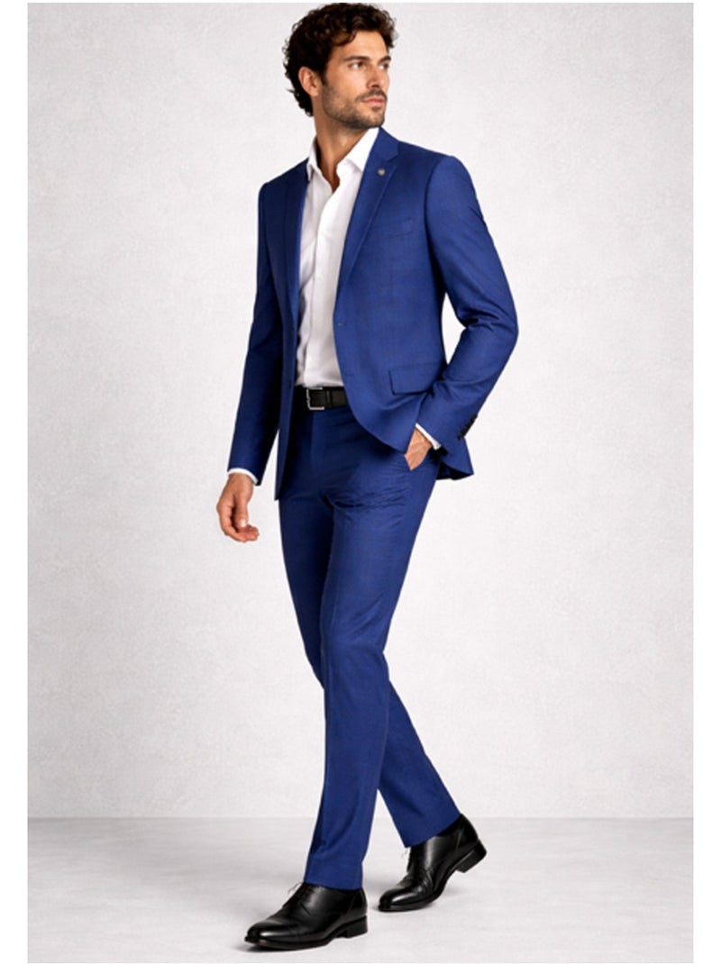copia de Traje slim fit de 2 botones Kebello Azul - Kiabi