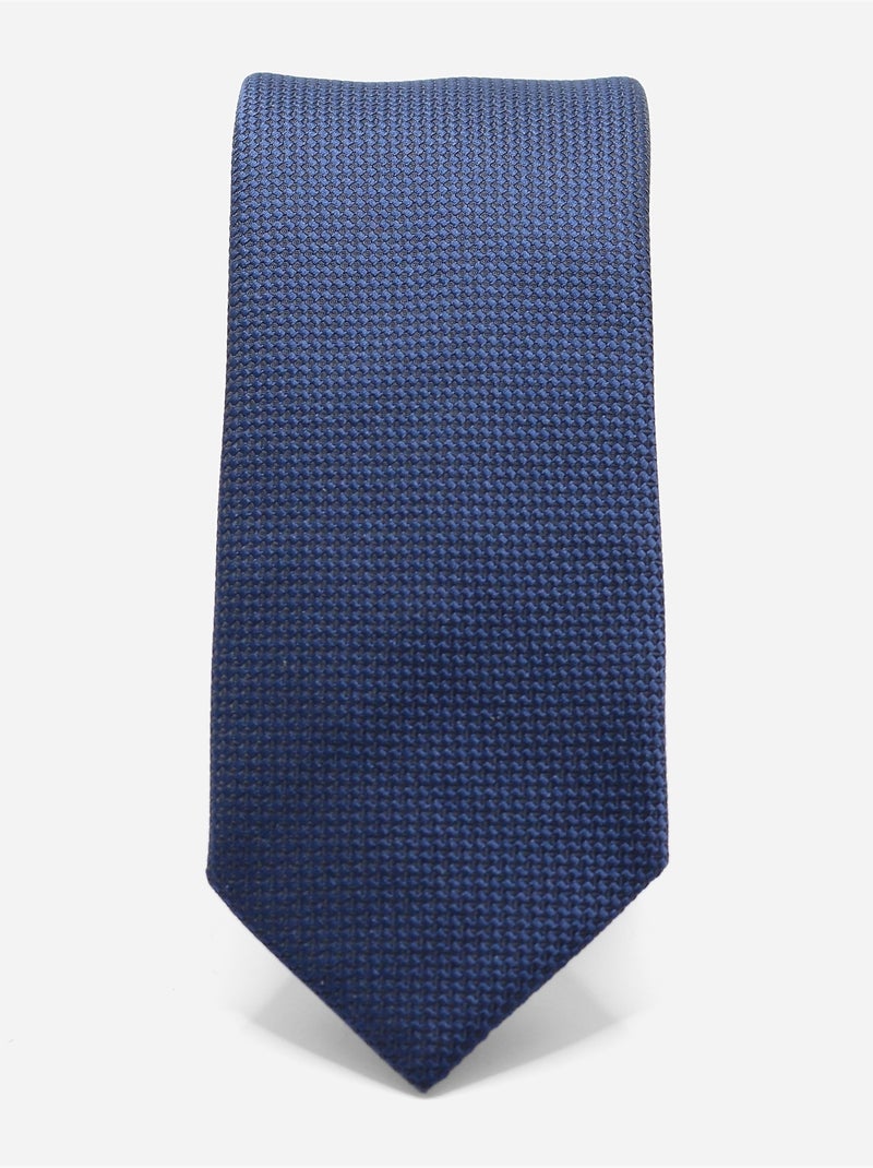 Corbata con textura Azul oscuro - Kiabi