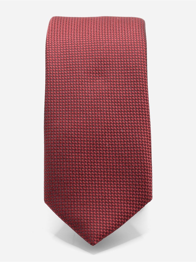 Corbata con textura Burdeos - Kiabi