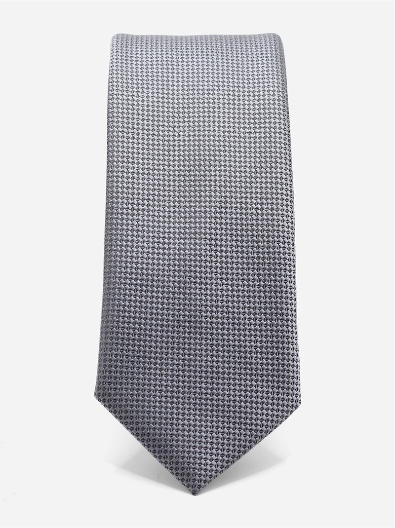 Corbata con textura Gris oscuro - Kiabi