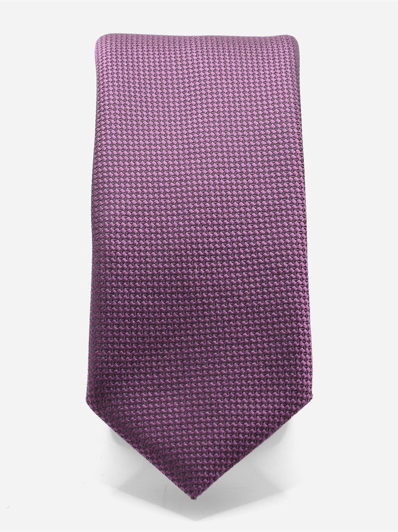 Corbata con textura Violeta - Kiabi