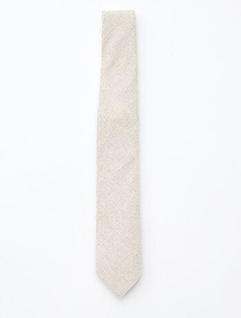 Corbata de lino mezclado