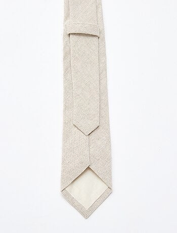 Corbata de lino mezclado