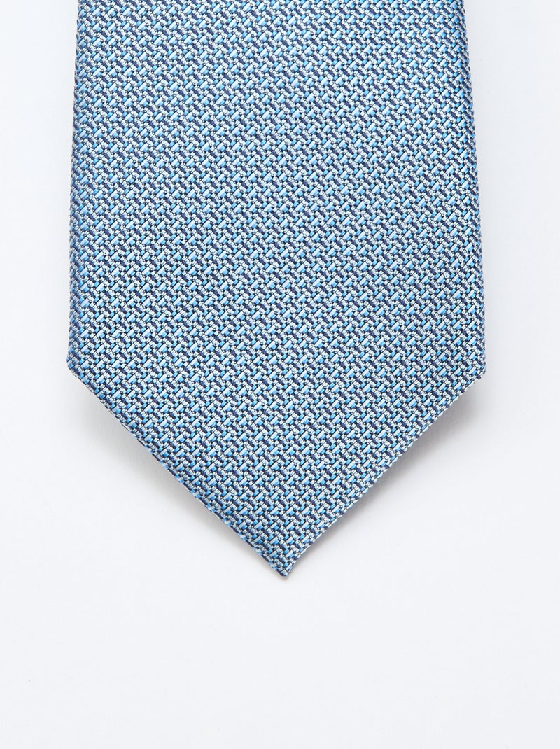 Corbata de satén Azul - Kiabi