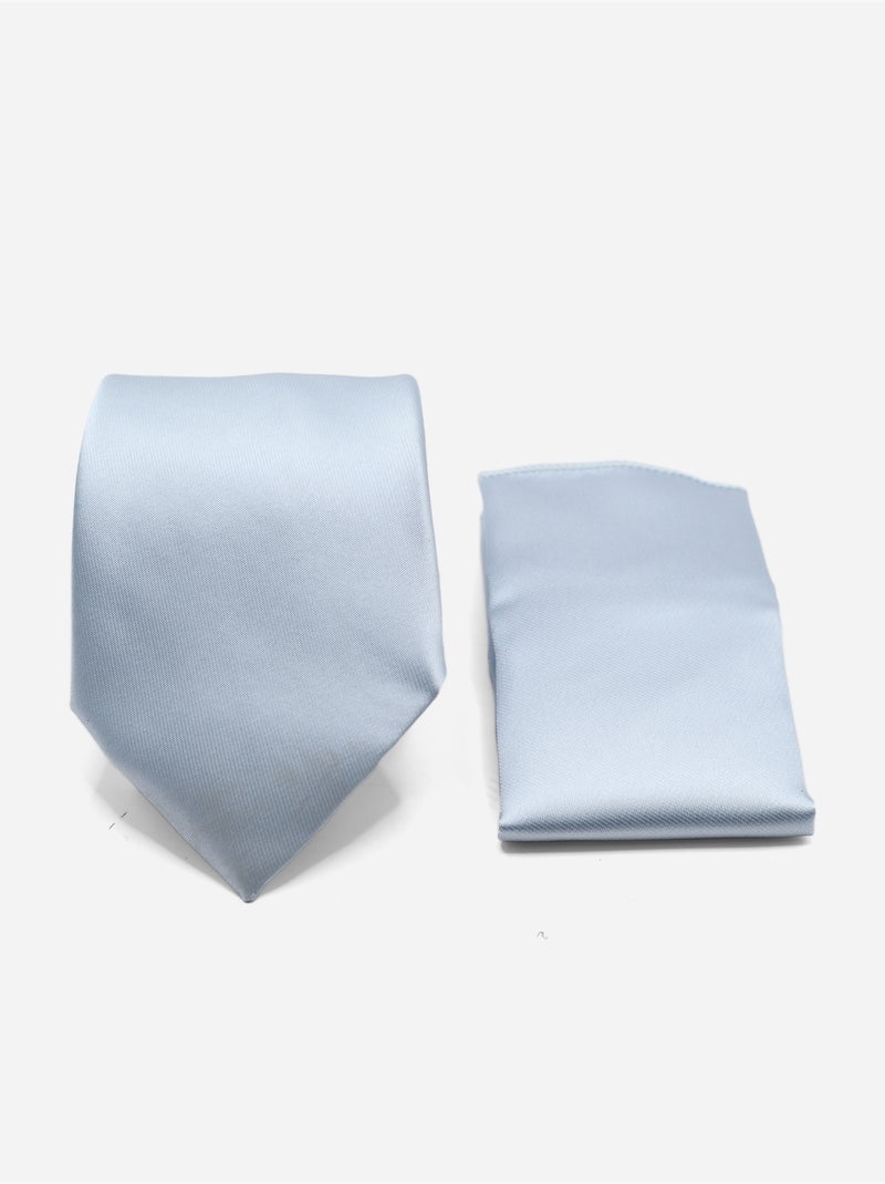 Corbata en estuche - Yves Enzo Azul grisáceo - Kiabi