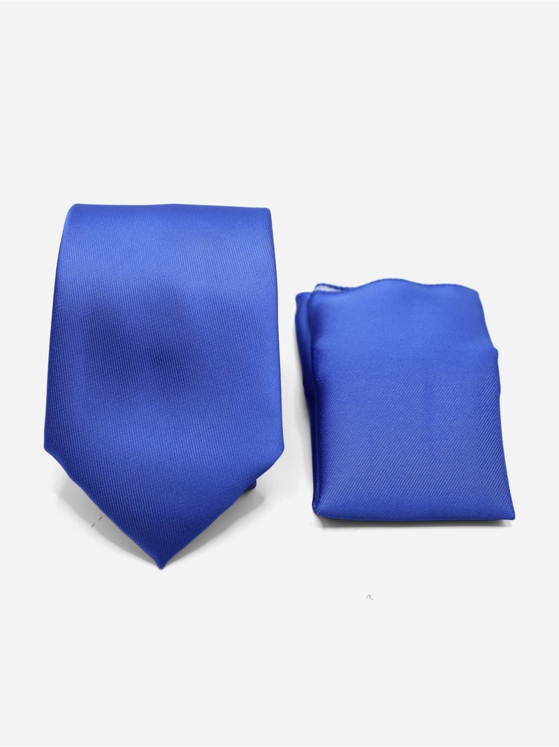 Corbata en estuche - Yves Enzo Azul real - Kiabi