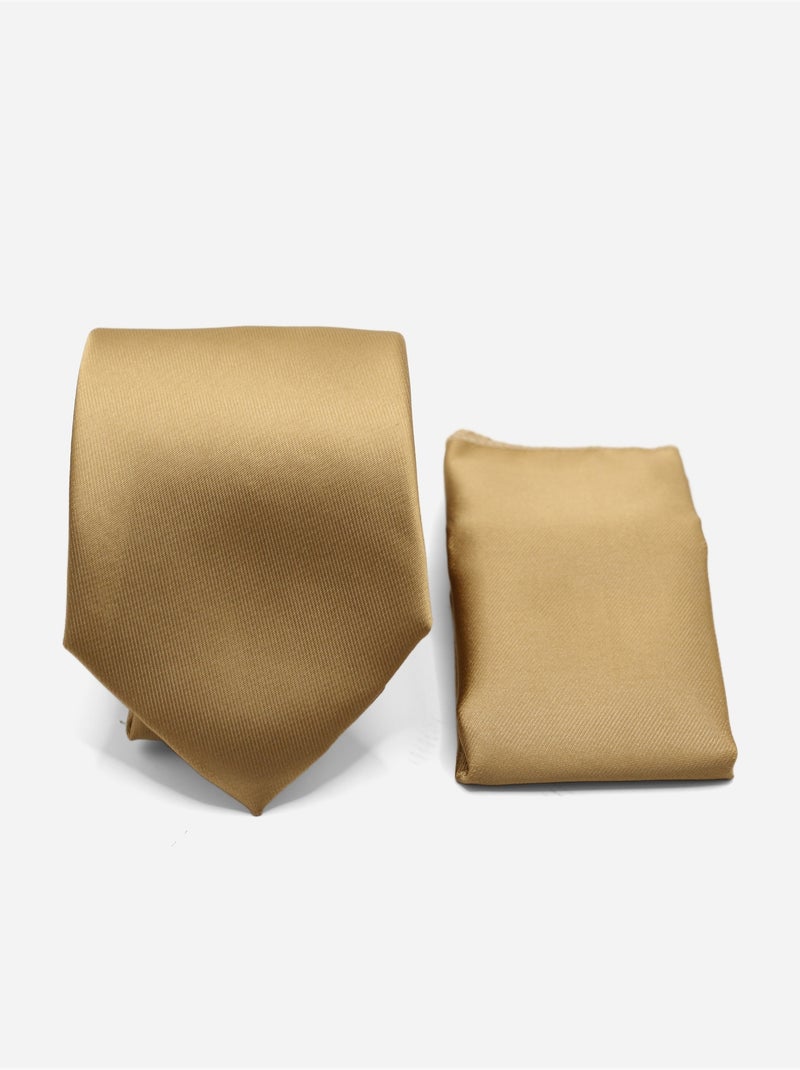 Corbata en estuche - Yves Enzo Camel - Kiabi