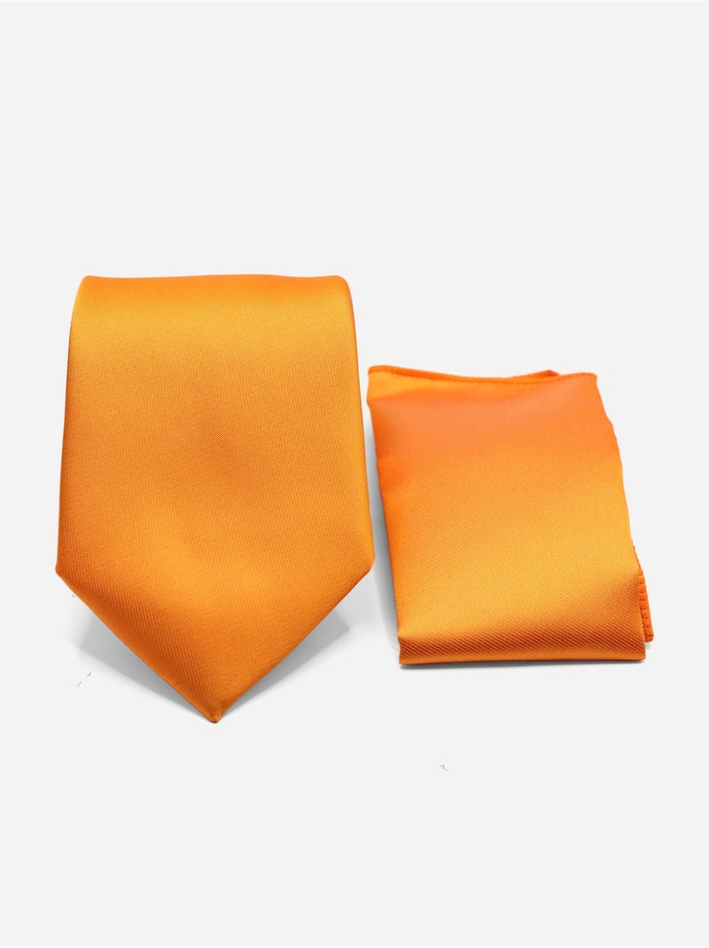 Corbata en estuche - Yves Enzo Naranja - Kiabi