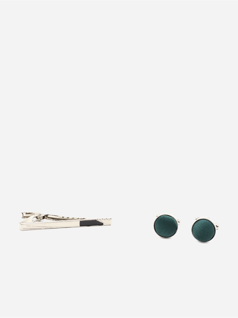 Corbata en estuche - Yves Enzo Verde oscuro - Kiabi