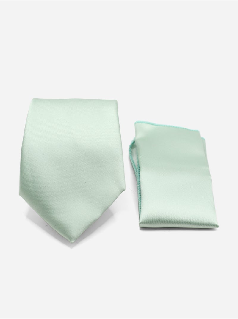 Corbata en estuche - Yves Enzo Verde salvia - Kiabi