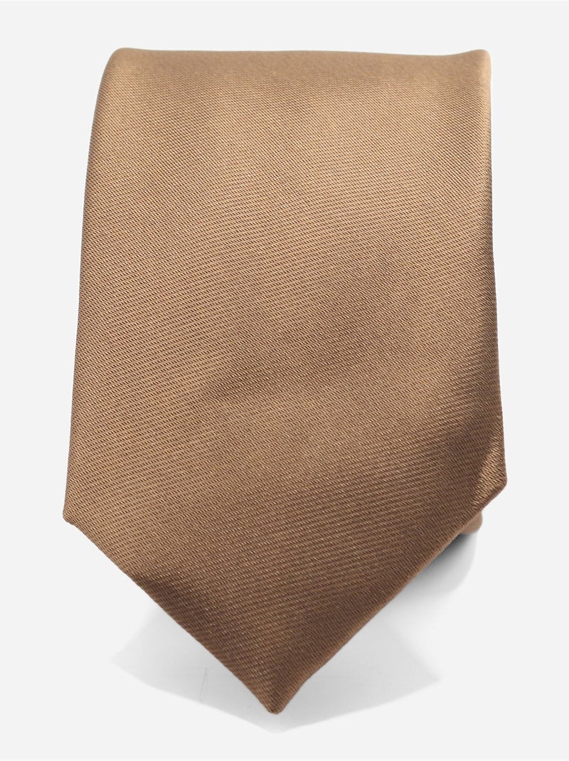 Corbata lisa - Yves Enzo Marrón - Kiabi