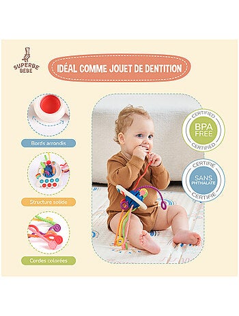 Cordones para tirar - Juguete de estimulación | SUPERBE BEBE