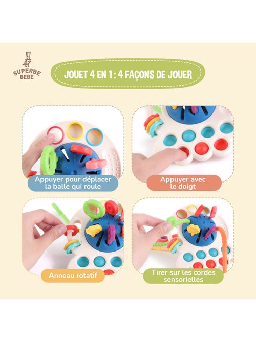 Cordones para tirar - Juguete de estimulación | SUPERBE BEBE - Kiabi Cordones para tirar - Juguete de estimulación | SUPERBE BEBE - Kiabi