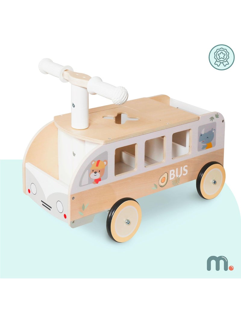Correpasillos madera bus coche correpasillos mamabrum N/D - Kiabi