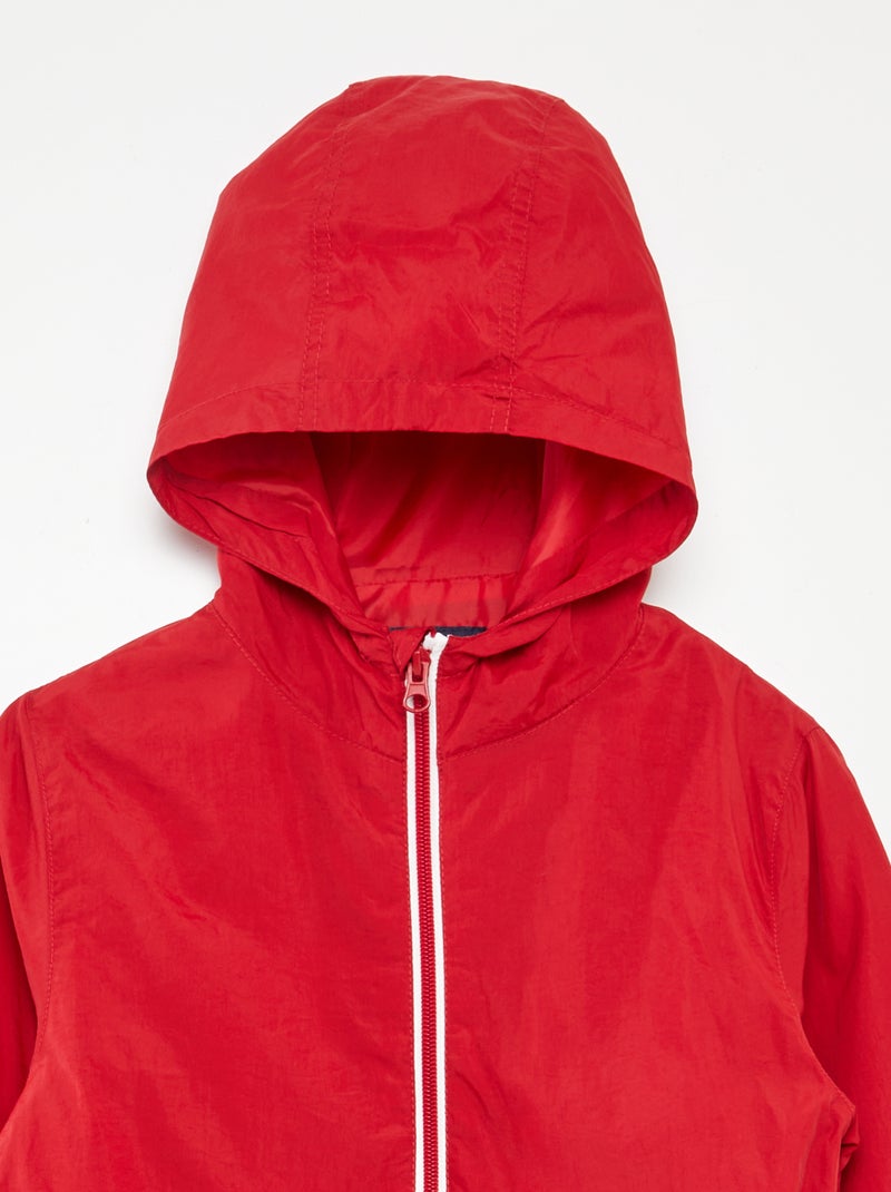 Cortavientos colorido ROJO - Kiabi