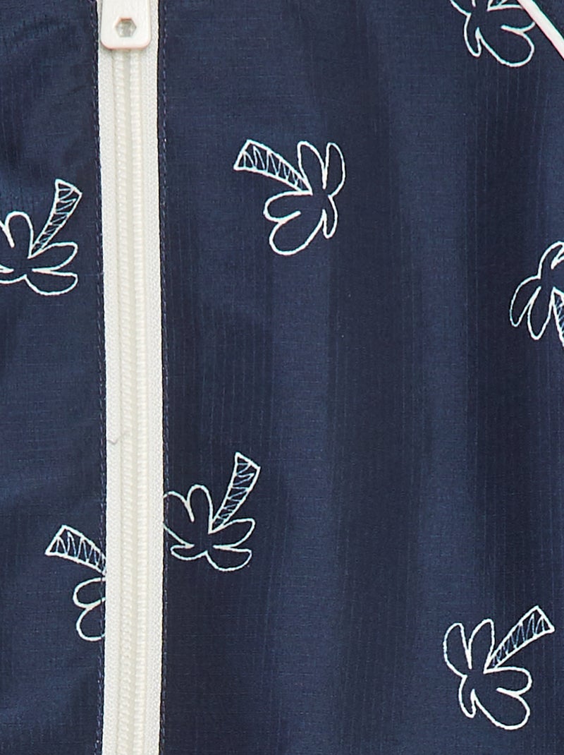 Cortavientos con capucha AZUL - Kiabi