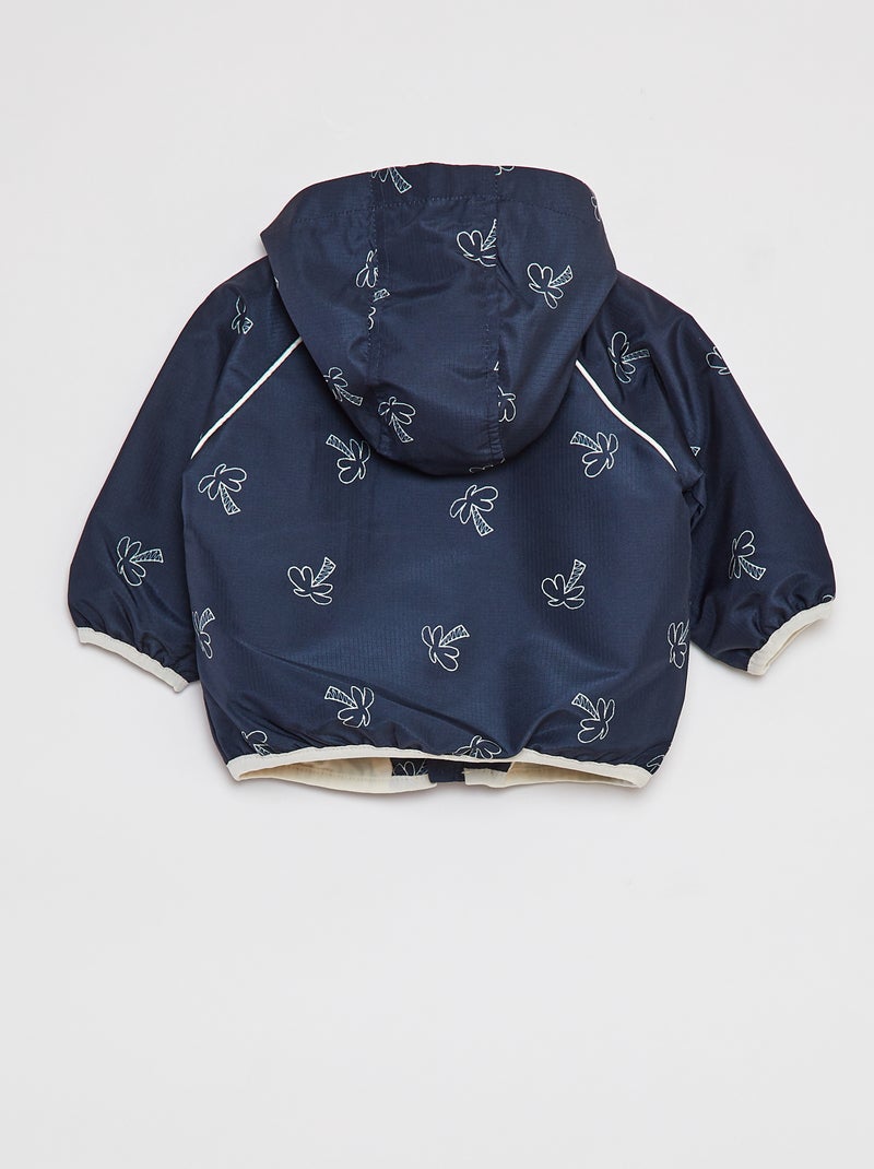 Cortavientos con capucha AZUL - Kiabi