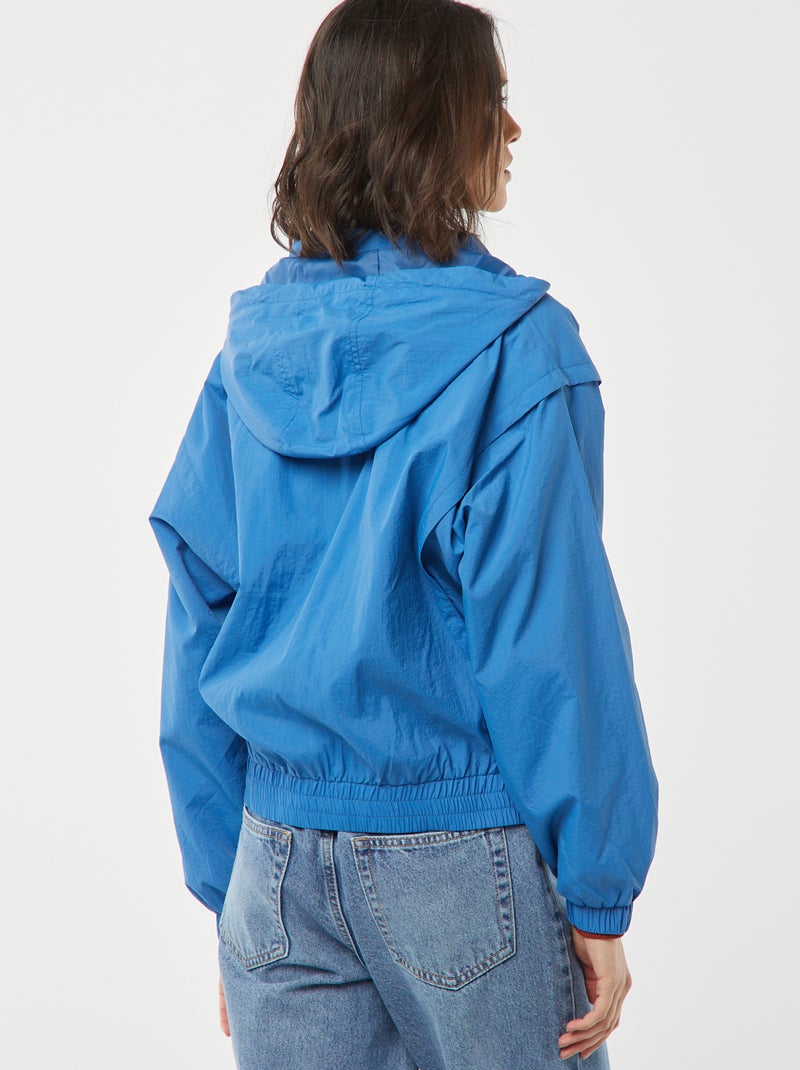 Cortavientos con capucha AZUL - Kiabi