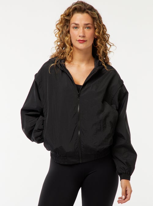 Cortavientos con capucha liso - Kiabi