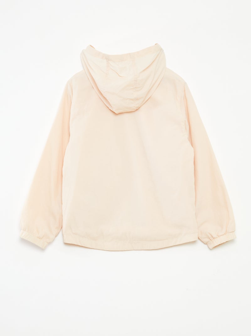 Cortavientos con capucha Rosa - Kiabi