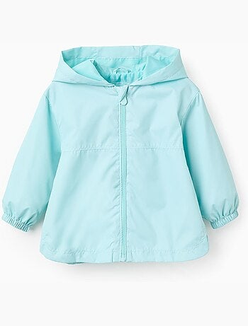 Cortavientos con capucha y forro