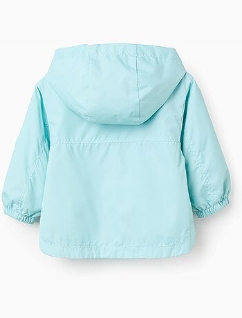 Cortavientos con capucha y forro