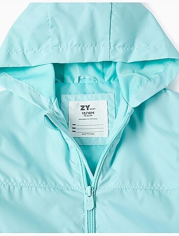 Cortavientos con capucha y forro