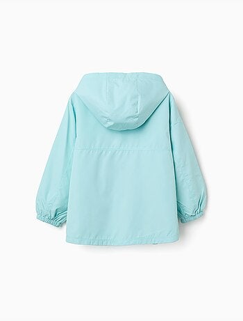 Cortavientos con capucha y forro